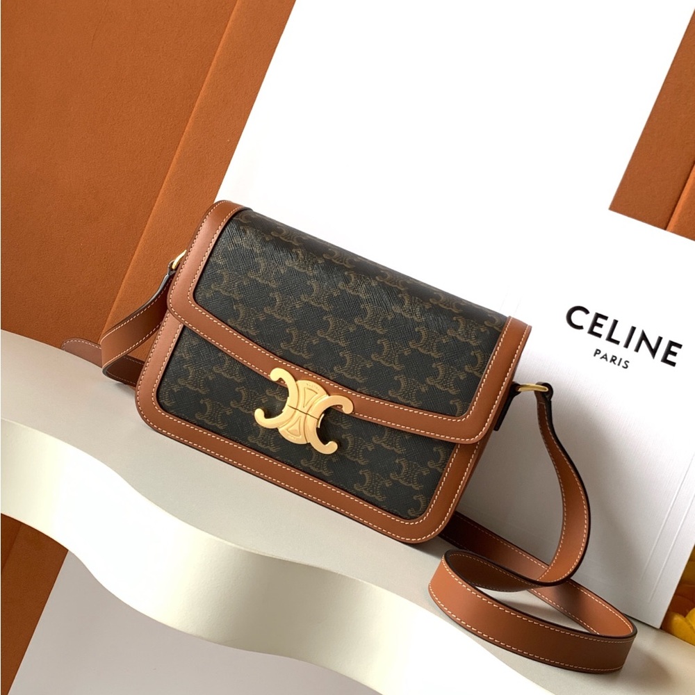 CELINE Brown Crossbody Bag